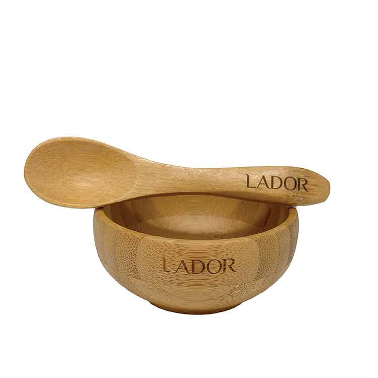 Wooden Mixing Bowl & Spoon Set (for mixing Perfect Hair Fill up)